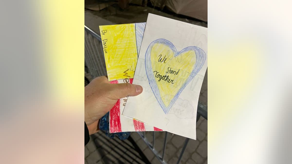 Utah’s First Lady Abby Cox launched a letter drive to share words of encouragement with Ukrainian children who have left their lives behind, and residents from the Beehive State delivered with at least 100 pounds of handmade cards.