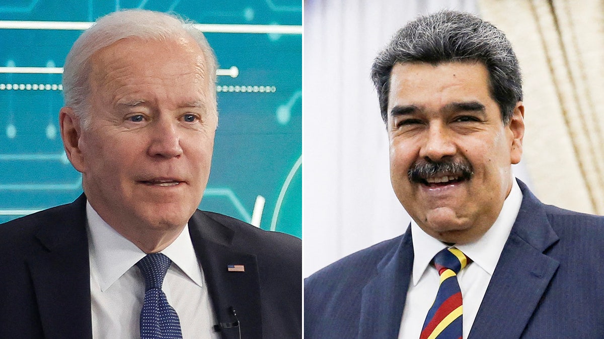 President Joe Biden and Nicolas Maduro