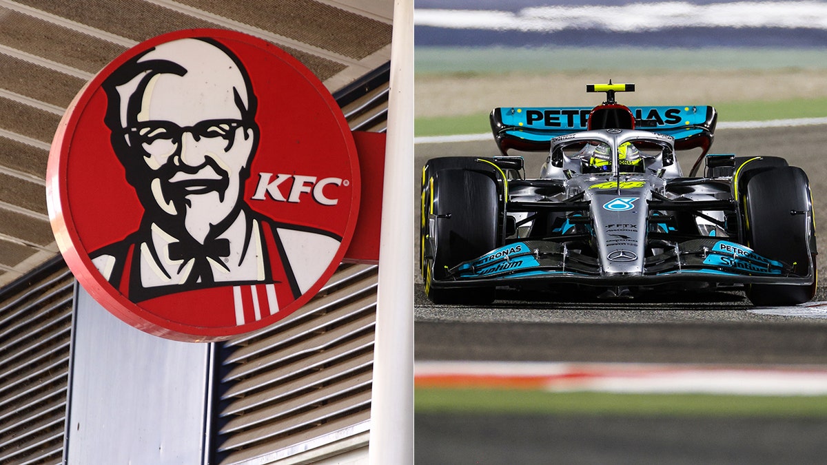 KFC and the Mercedes F1 team have been having a tussle on Twitter.