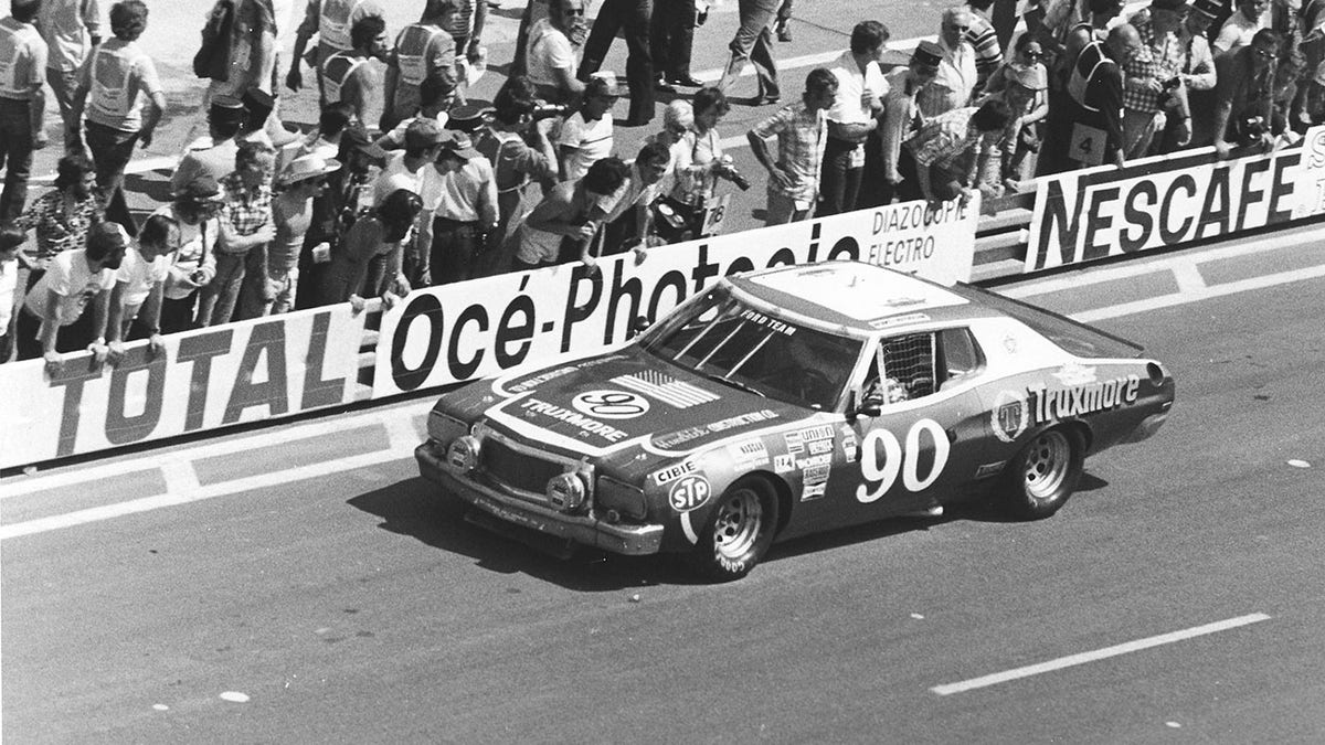 A Ford Torino owned by Junie Donleavy finished 42nd in the 1976 24 Hours of Le Mans having completed 104 laps before its gearbox broke.