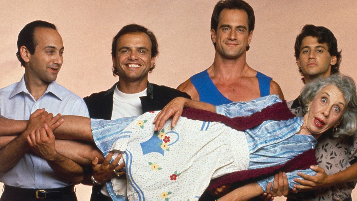 Pictured: (l-r) Ned Eisenberg as Anthony Fanelli, Joe Pantoliano as Dominic Fanelli, Christopher Meloni as Frankie Fanelli, Andy Hirsch as Ronnie Fanelli, Ann Morgan Guilbert as Theresa Fanelli.