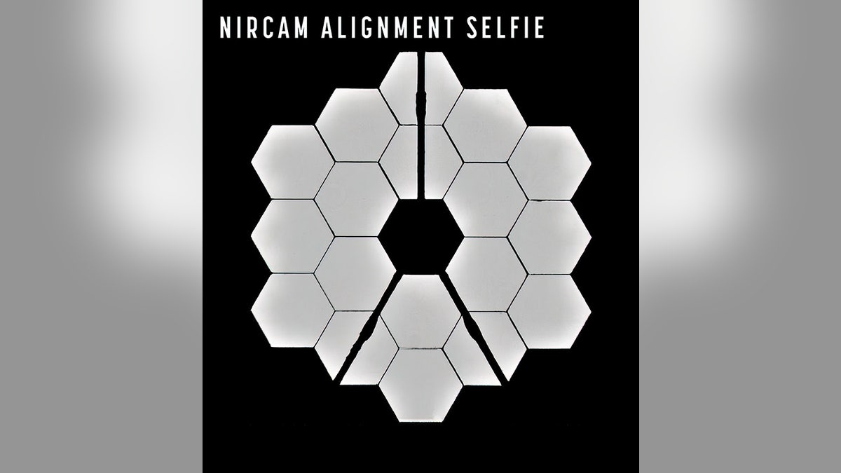 This new "selfie" was created using a specialized pupil imaging lens inside the NIRCam instrument that was designed to take images of the primary mirror segments instead of images of the sky.