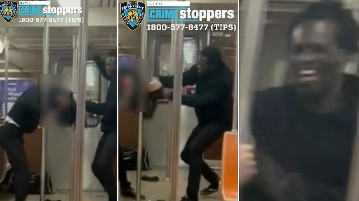 A man aboard a New York City subway train spat on another rider, ripped hair from the victim’s head and called him a homophobic slur during an assault earlier this month, authorities said Wednesday.