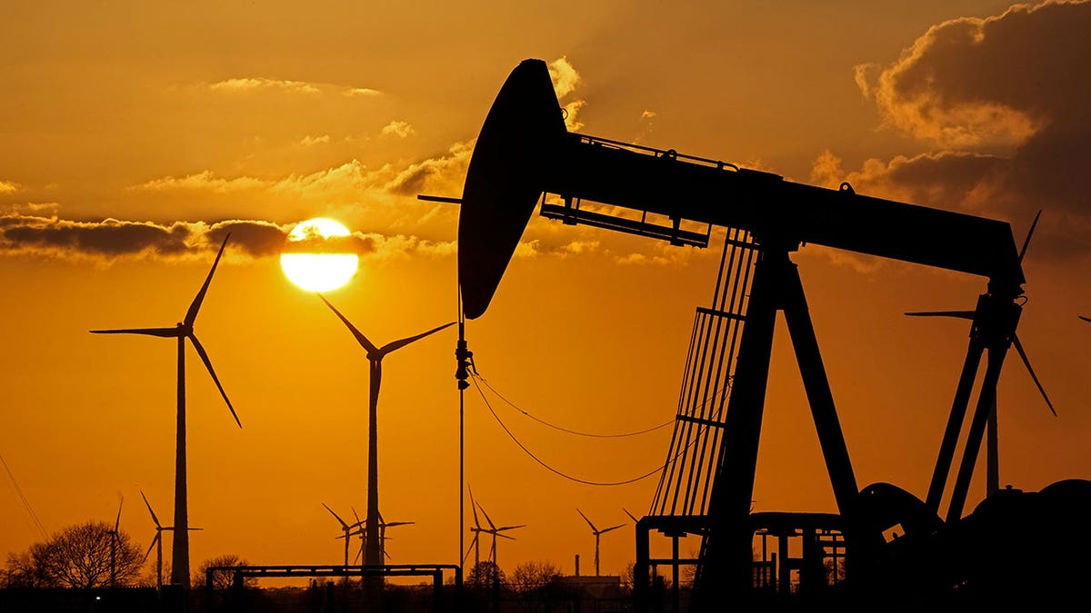 A pumpjack of Wintershall DEA extracting crude oil at an old oil field in Emlichheim, Germany, Friday, March 18, 2022. The German government said Wednesday it was triggering the early warning level for gas supplies amid concerns that Russia could cut off supplies unless it is paid in rubles.