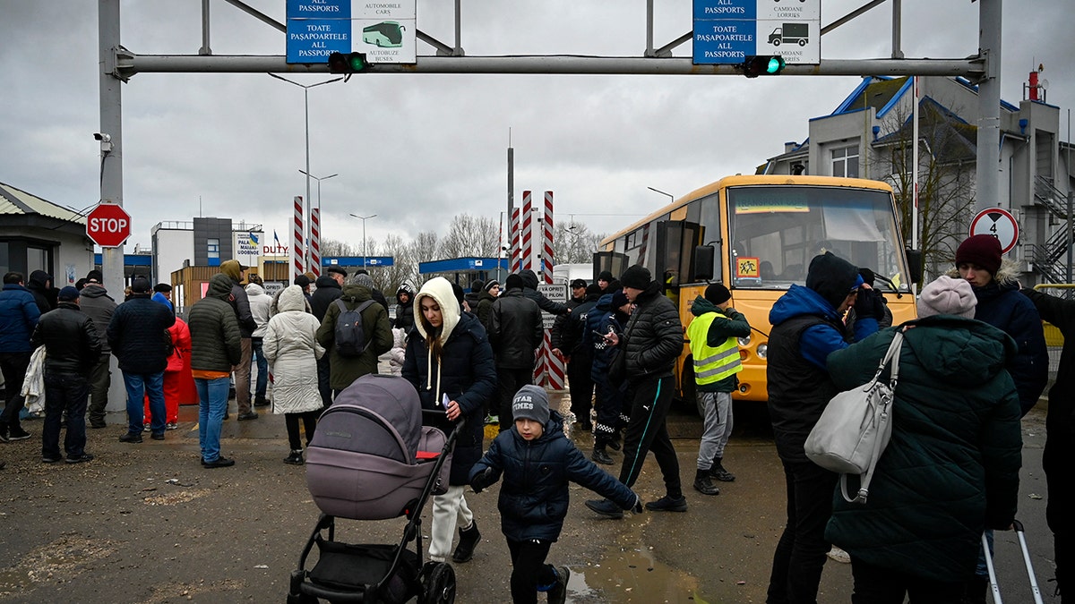 People fleeing the conflict in Ukraine