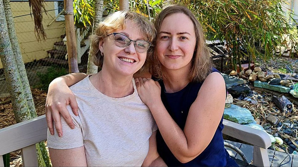 Julia Berozy and her mother, Maryna Berozy.