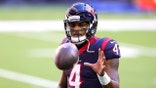 Deshaun Watson #4 of the Houston Texans in action against the Tennessee Titans during a game at NRG Stadium on January 03, 2021 in Houston, Texas.
