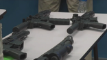 Some of the guns seized by police in Panama City Beach over the weekend.