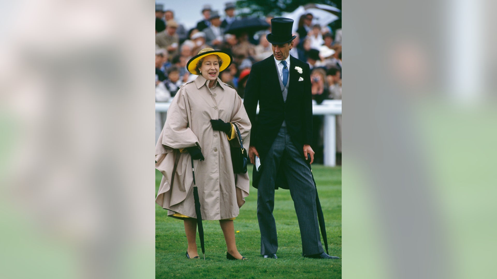 Queen Elizabeth II enjoys the derby