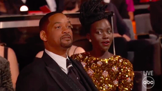 Lupita Nyongo's reaction to Will Smith slapping Chris Rock at Oscars goes viral