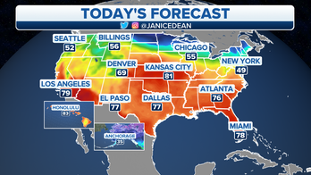 Above-average weather forecast for much of US