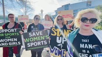 Lia Thomas win at NCAA women's swimming championships in Atlanta draws protesters