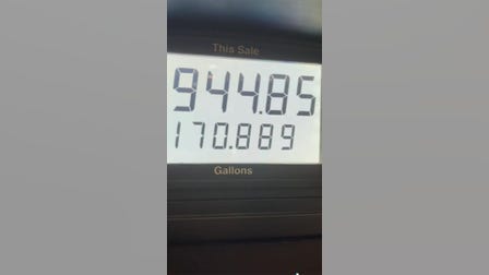 Man puts 'mortgage' payment in RV tank amid high US gas prices