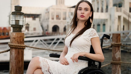 Paralyzed Ukrainian model Oksana Kononets recalls fleeing from Russian invasion