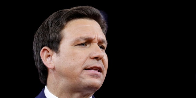 U.S. Florida Gov. Ron DeSantis speaks at the Conservative Political Action Conference (CPAC) in Orlando, Florida, U.S. February 24, 2022. REUTERS/Marco Bello