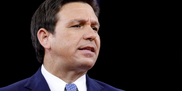 U.S. Florida Gov. Ron DeSantis speaks at the Conservative Political Action Conference (CPAC) in Orlando, Florida, U.S. February 24, 2022. REUTERS/Marco Bello