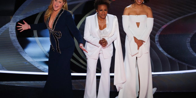 Amy Schumer, Wanda Sykes and Regina Hall host the 94th Academy Awards in Hollywood, Los Angeles, California, March 27, 2022.