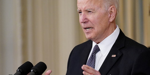 U.S. President Joe Biden announces his budget proposal for fiscal year 2023, as Office of Management and Budget (OMB).
