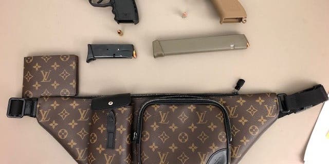 The fanny pack was searched and a loaded handgun with an extended magazine was discovered, police said. Also found in the fanny pack was Burch’s wallet that contained a business card for his federal probation officer, who was subsequently contacted and informed of the charges.