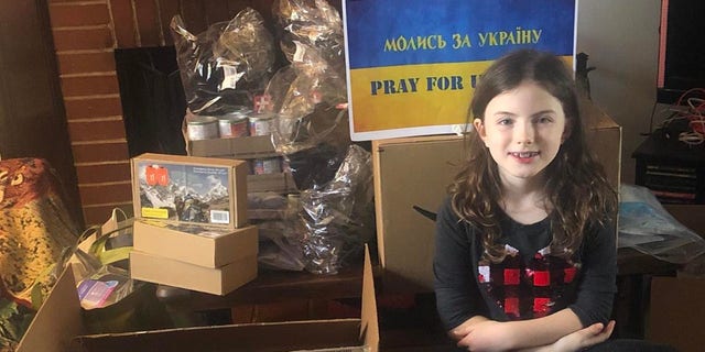 Lesya Jurgovsky's daughter, Anna, has been helping with fundraising efforts.