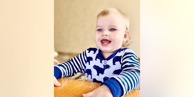 Irena Laura Yoder of Dubuque, Iowa, told Fox News Digital she urged her son TJ to flee Kyiv, Ukraine. Yoder said her daughter-in-law Viktoria was adamant about not separating from TJ — but their son Mark (shown in this photo) has neurological issues that require medical attention.