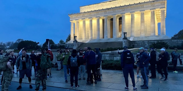 People gather for the first annual Global War on Terrorism Memorial Foundation "Ruck the reserve" Event. (Fox News/Audrey Conklin)