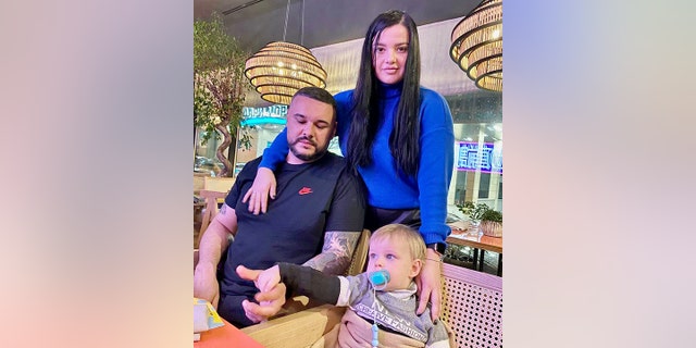 TJ, Viktoria and their young son Mark were separated on Feb. 25, 2022 after Russia invaded Ukraine. Viktoria and Mark are now in Poland.