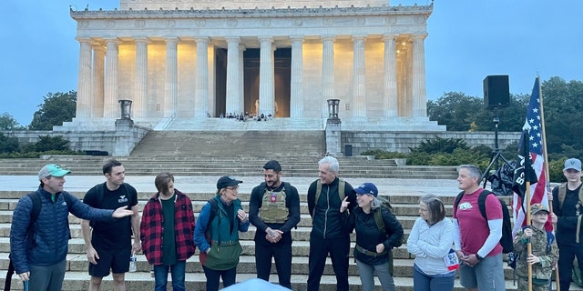 Lawmakers at the Global War on Terrorism Memorial Foundation's first annual "Ruck the Reserve" event. (Fox News/Audrey Conklin)