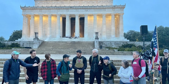 Lawmakers at the Global War on Terrorism Memorial Foundation's first annual "Ruck the Reserve" event. (Fox News/Audrey Conklin)