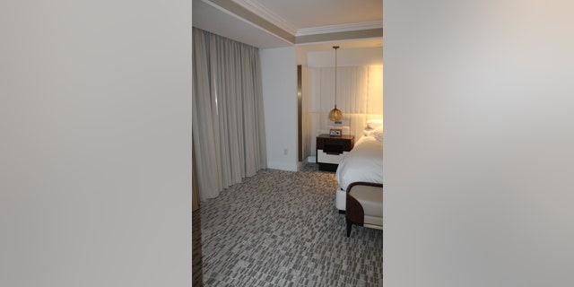 The inside of the hotel room where Saget was found unresponsive by police.
