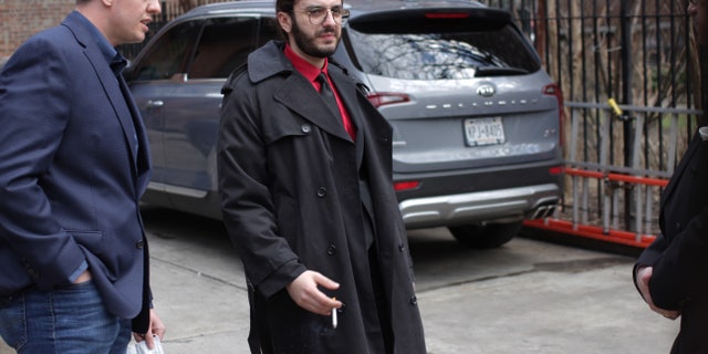 AJ Gustern attends the funeral of his grandmother, Barbara Gustern, March 26. He called her his best friend.