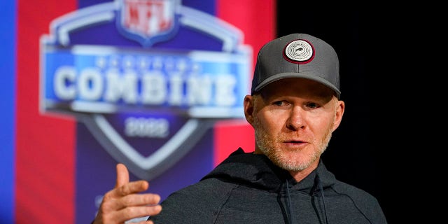 Buffalo Bills head coach Sean McDermott speaks during a press conference at the NFL football scouting combine in Indianapolis, Tuesday, March 1, 2022.