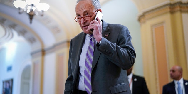 Senate Majority Leader Chuck Schumer, D-N.Y., championed the Respect for Marriage Act, which doesn't go as far as some on the left wanted. (AP Photo/J. Scott Applewhite)