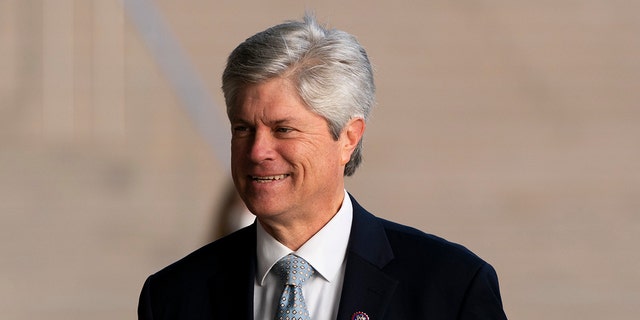 U.S. Rep. Jeff Fortenberry, R-Neb., arrives at the federal courthouse in Los Angeles, Wednesday, March 16, 2022.