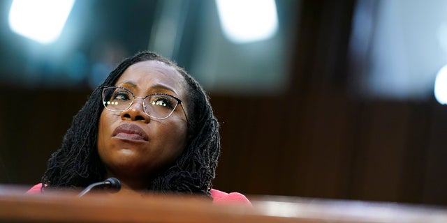 Supreme Court nominee Ketanji Brown Jackson testifies during her Senate Judiciary Committee confirmation hearing on Capitol Hill 