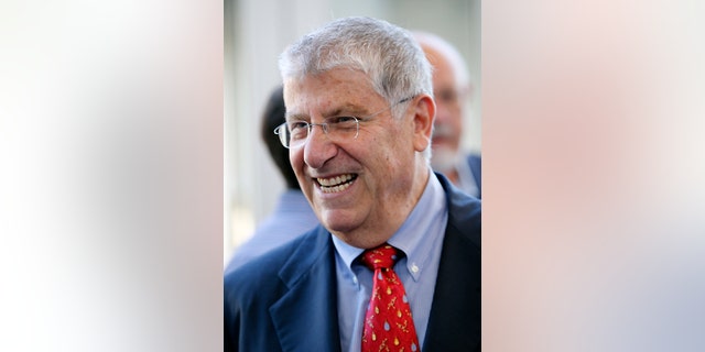 FILE- Former Independent gubernatorial candidate Eliot Cutler attends an energy forum at the University of Southern Maine, on Sept. 12, 2014, in Portland, Maine. (AP Photo/Robert F. Bukaty, File)