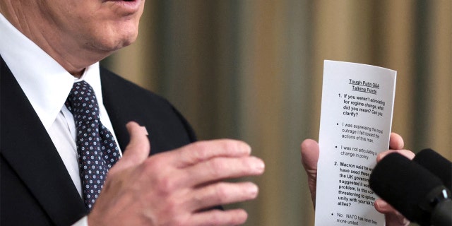 President Joe Biden announces his Budget for Fiscal Year 2023, which will reduce deficits by more than $1 trillion over the next decade, advance safety and security at home and around the world, and make the investments needed to build a better America in Washington, DC, on February 14, 2022.