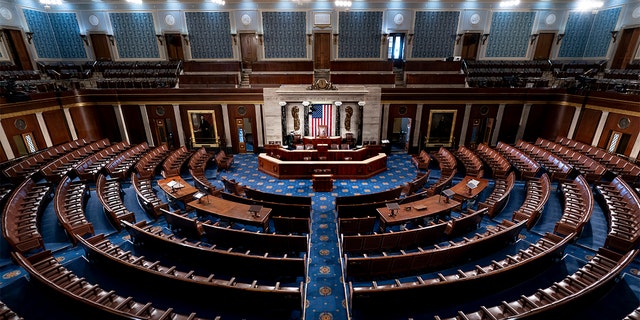 The chamber of the House of Representatives is seen at the Capitol in Washington D.C. 