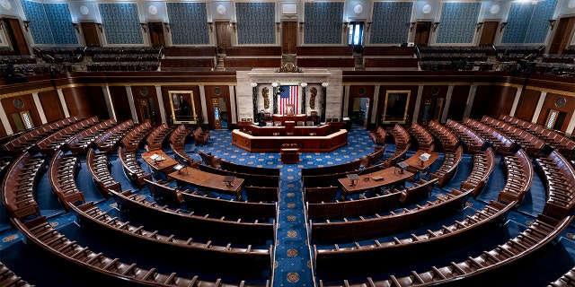 The chamber of the House of Representatives is seen at the Capitol in Washington D.C. 