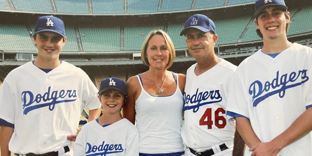 Spring Cleaning For The Soul: How One Baseball Wife Found A Way To Win - Fox News 2 Baseball wife Billie Jauss, center, is shown with her husband, Dave Jauss, and their three sons in 2006. She spoke to Fox News Digital about the life lessons she's learned over the years — and what others can take away from her struggles and new understanding.