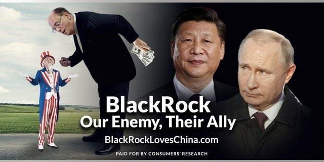 Consumers' Research is dispatching four mobile billboards to Texas on Monday targeting BlackRock CEO Larry Fink.
