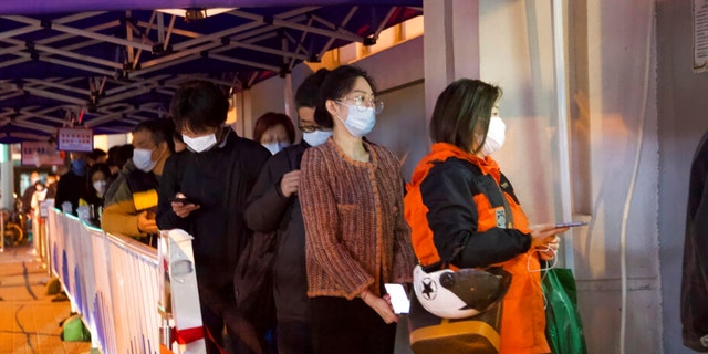 Residents line up for COVID test in Shanghai, China, Tuesday, Mar. 29th, 2022. A two-phase lockdown of Shanghai’s 26 million people is testing the limits of China’s hard-line "zero-COVID" strategy, which is shaking markets far beyond the country’s borders. 