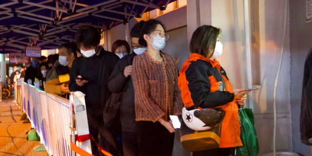 Residents line up for COVID test in Shanghai, China, Tuesday, Mar. 29th, 2022. A two-phase lockdown of Shanghai’s 26 million people is testing the limits of China’s hard-line "zero-COVID" strategy, which is shaking markets far beyond the country’s borders.