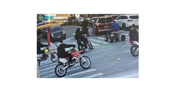 Gang of dirt bikers allegedly drag father, son from car in vicious NYC beat down.