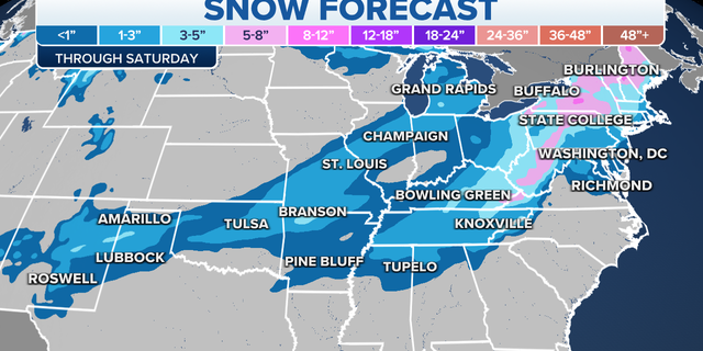 U.S. snow forecast