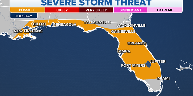 Florida severe storm threat