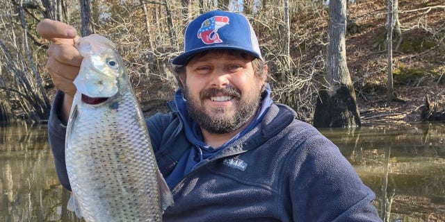 Timmy Woods of Kite Georgia reeled in a 2 lb, 10 oz hickory shad, which is the second record-setting fish to be caught in the same river in just over a year.