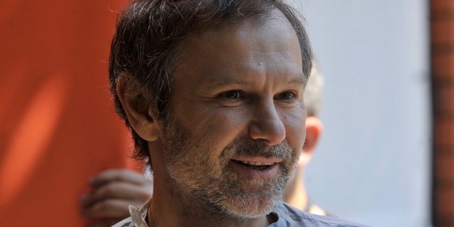 Leader of the Holos Party Sviatoslav Vakarchuk is pictured during the presentation of the party's regional branch and campaign staff, Vinnytsia, central Ukraine. 