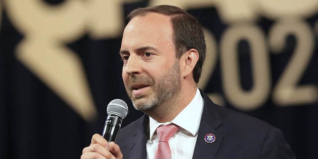 Representative Lance Gooden, a Republican from Texas, speaks during the Conservative Political Action Conference in Dallas, Texas, on Sunday, July 11, 2021.