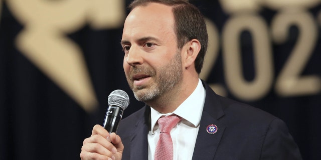 Rep. Lance Gooden, a Republican from Texas, speaks during the Conservative Political Action Conference in Dallas on July 11, 2021.